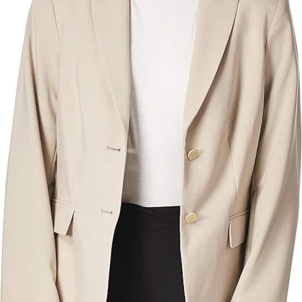 Calvin Klein Two Button Beige Blazer
